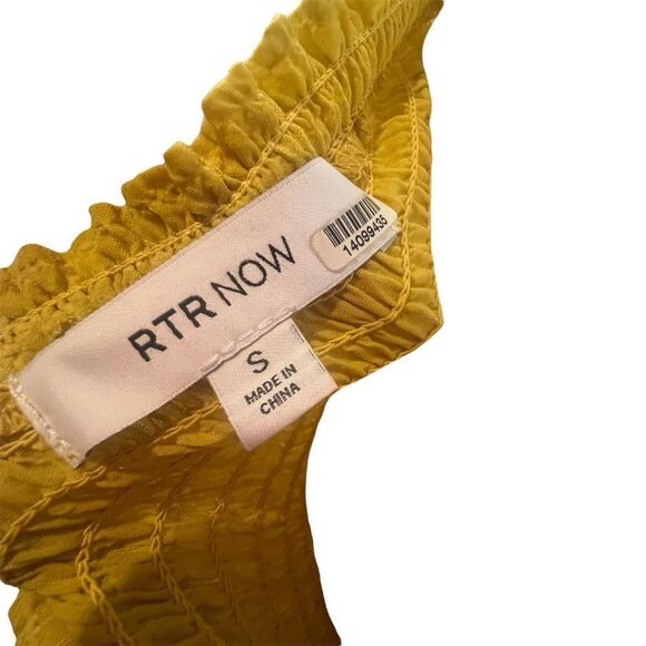 RTR NOW women's Mustard Gold Babydoll Dress size small in golden‎ yellow - Picture 6 of 15